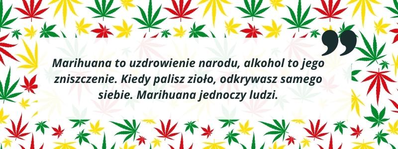 Bob Marley o marihuanie