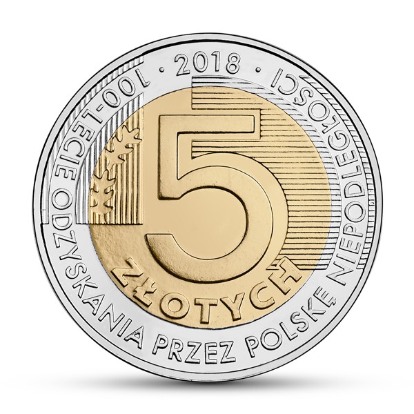 Moneta "100-lecie odzyskania przez Polskę niepodległości"