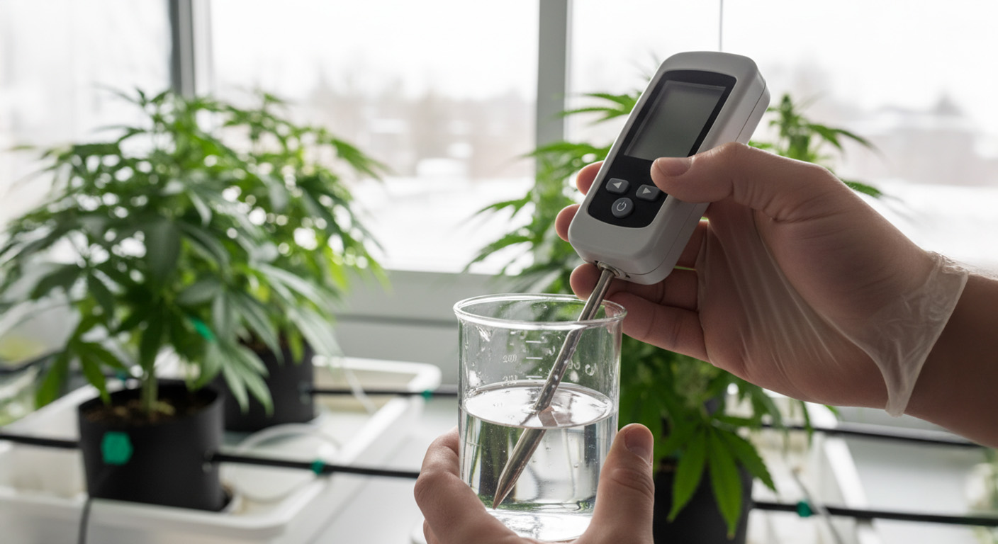 pH‑Messung von Wasser für Cannabispflanzen pH‑Messung von Wasser für Cannabispflanzen